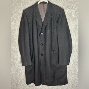 Vintage Classic gray wool Overcoat men’s union label USA
